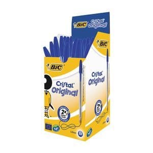 Bic Stylo Cristal Medium Boite X 50 - Bleu