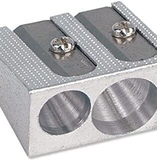 Taille Crayon Métallique 2 Trou Paquet De 12 Pcs