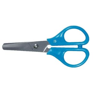 Ciseaux bouts ronds anneaux en plastique. 13 cm. Droitier.