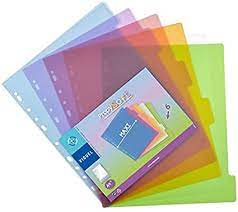 Viquel - Lot de 12 intercalaires en plastique - Maxi format (24,5x30,5cm) - Pour classeur A4 Maxi format ou classeur à levier