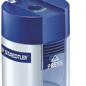 Staedtler taille-crayon, métal, avec réservoir cylindrique, pour crayon à papier standard, 511 001