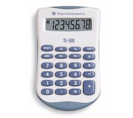 Texas instruments ti 501 calculatrice 4 opérations